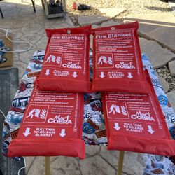 4 PK - FIRE BLANKET 40" Fiberglass FIRST RESPONSE Fire Blanket Emergency Blanket