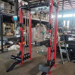 Half Rack + Functional Trainer With 200lb Stacks 