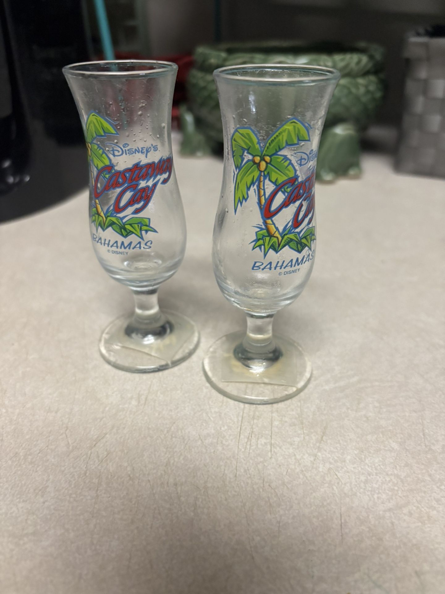 Disney Castaway Cay Bahamas Tropical Shot Glass Set