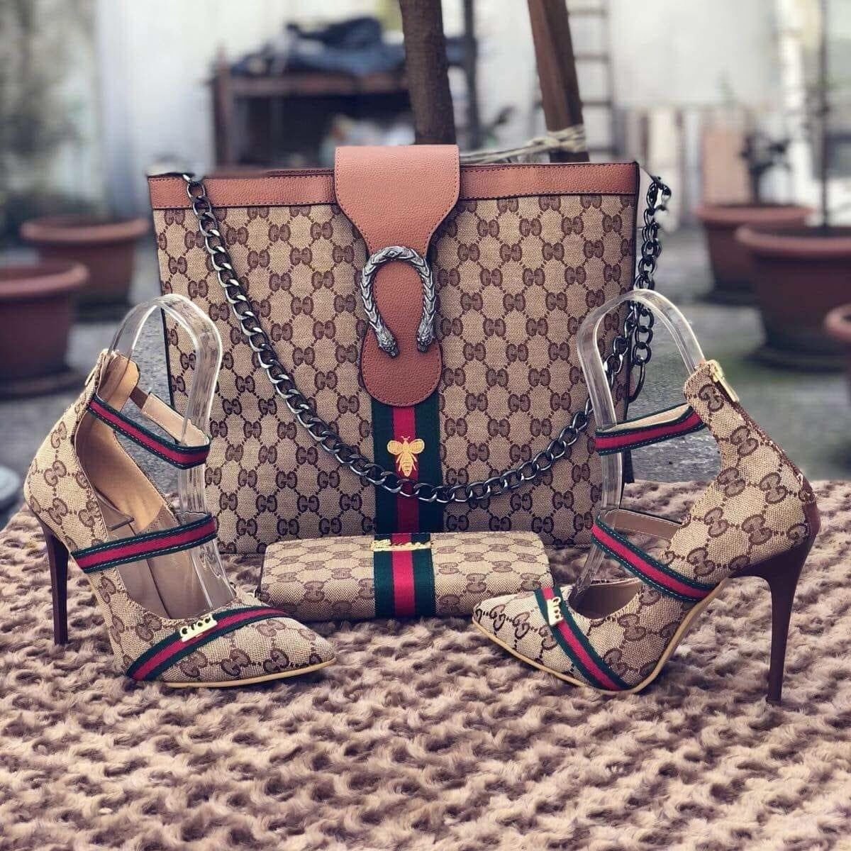 Gucci 3 Pieces Set – Bag, Shoes and Wallet NEW! – peehe