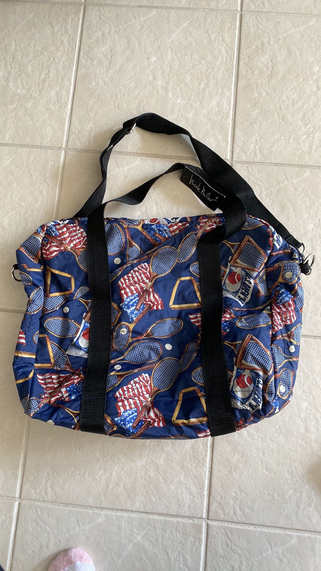 Nicole Miller Tennis Themed Bag