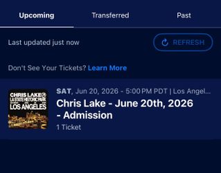 Saturday ticket