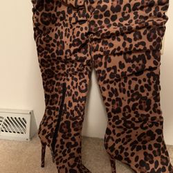 Jessica Simpson Leopard Boots