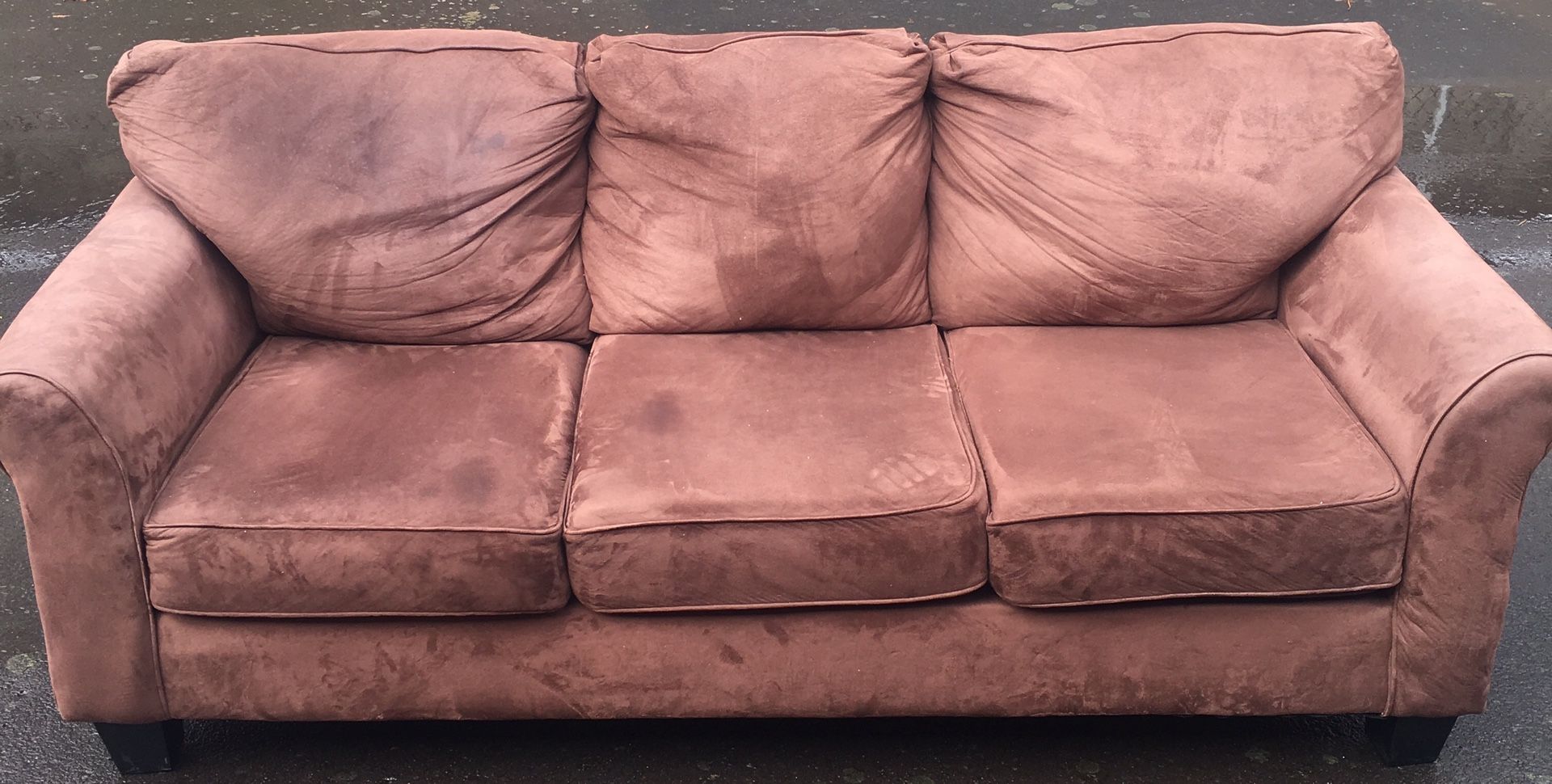 Brown Suede Couch for Sale in Wilsonville, OR OfferUp