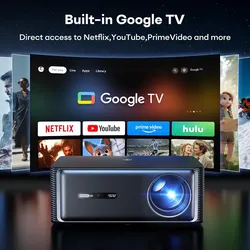 3000 ANSI Google TV Smart 4K Projector with 20W Speakers Black
Native 1080P, Google Voice Control, HDR10, Auto Focus & Keystone, Zoom, Home Theater Mo