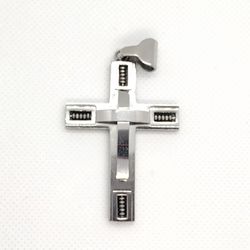 Stainless Steel Men's Crucifix Pendant 