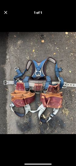 Occidental Leather Tool Belt with 3m sala exofit harness