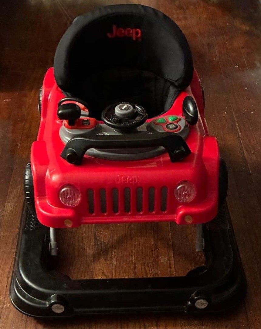 Jeep Classic Wrangler 3-in-1 Grow with Me Walker by Delta Children, Red