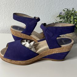 Dansko Womens purple Charlotte Wedge Sandals Size EU 40 US 9.5 10 shoes footwear