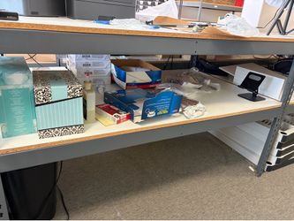 5 Foot Long Boltless Work Bench Shelving 3 Feet Deep