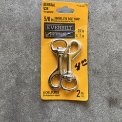 Everbilt 5/8” Swivel Eye Bolt Snap 2 Pack