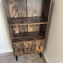 2 Tiers Book Shelf  With Storage Cabinet 