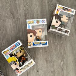 Funko pop de naruto,toy story y attack on titán