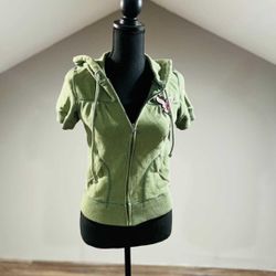 Small American Eagle Green Short Sleeve Hoodie