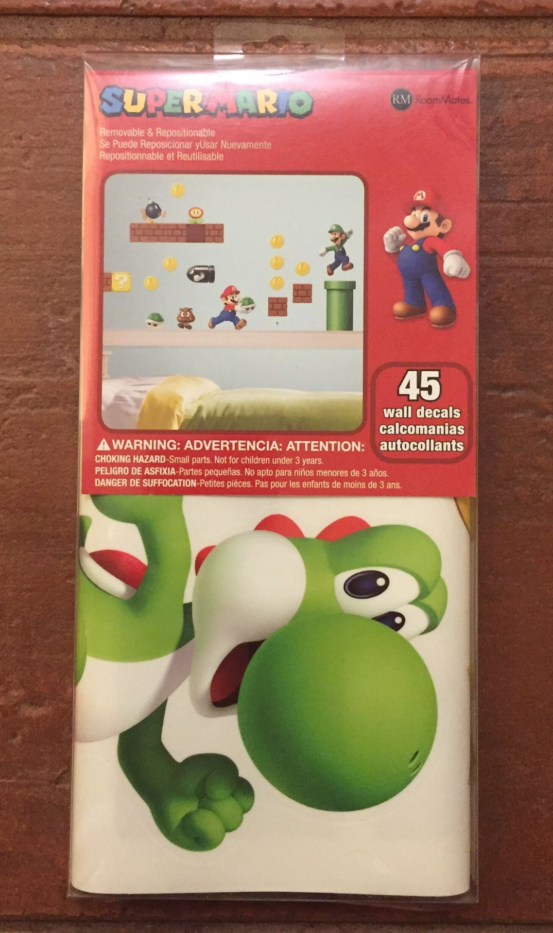 Super Mario bros wall decal