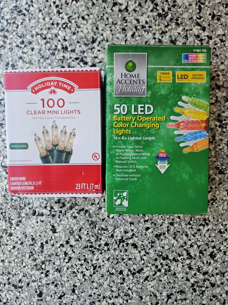 Holiday Lights Set - Both Work Perfectly