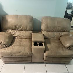 Double Recliner ( Leather)