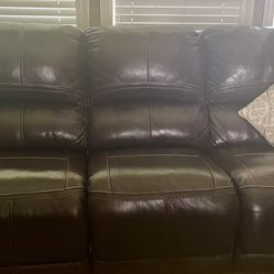 Brown Leather sofa 