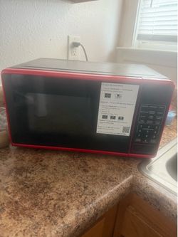 Red Mainstays Microwave