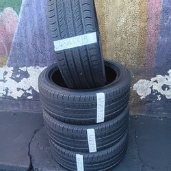 245/45R19 CONTINENTAL PROCONTACT GOOD CONDITION USED LIKE NEW SET 