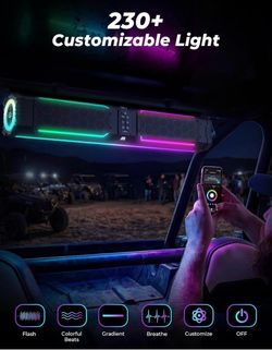 KEMIMOTO Midnight 80 Gen2 UTV Sound Bar