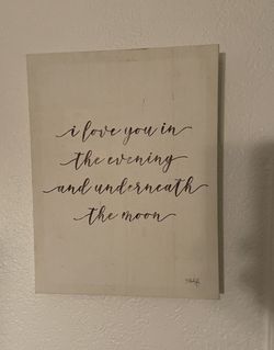 Picture For A Nursery Or A Childs Room. Like New Asking 10.00 Dollars Cash. In Hurst Cross Posted