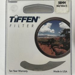 BUNDLE: Tiffen 58mm Deep Yellow 15 + Red 25 Filters