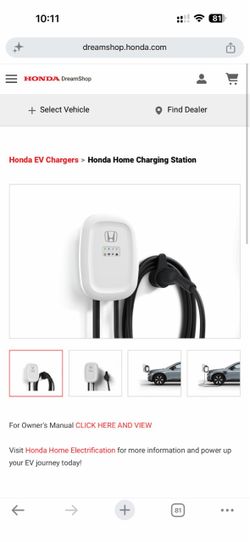 Honda Level 2 Home Charging Station J1772 EV Charger - New Open Box