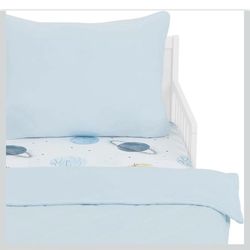 NWT Evolur Space Adventure 3 Piece Toddler Bedding Set, Super Soft and Breathable Toddler Bedding, Machine Washable, Includes Fitted Sheet, Comforter 