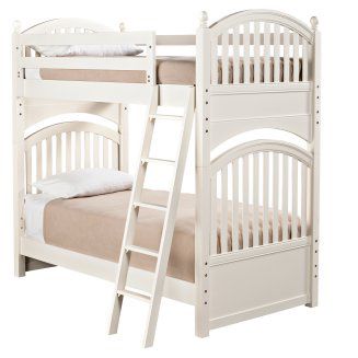 Young America kids white bunk/trundle set
