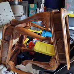 2 Glass Top End Tables 