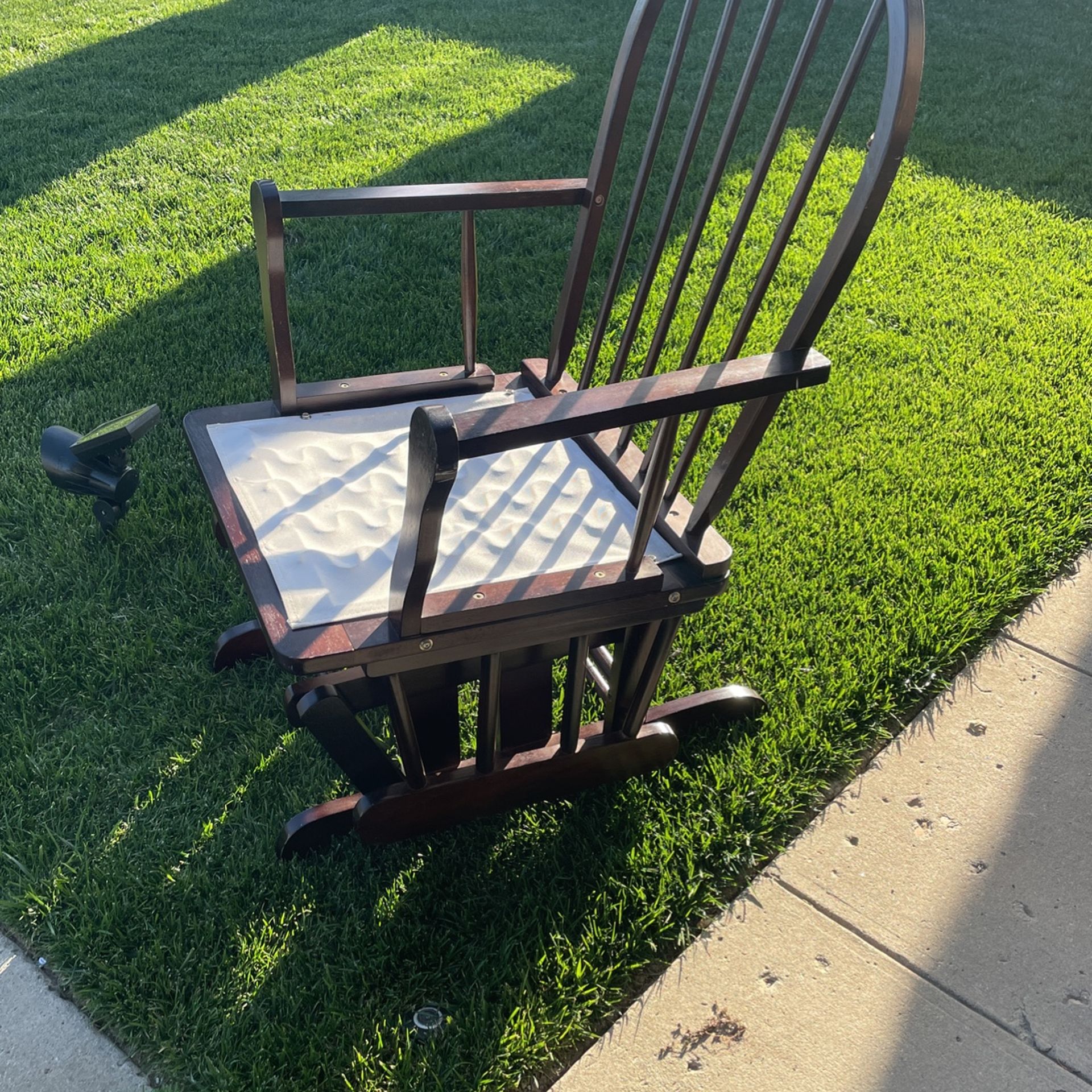 Handmade Bow Back Glider Red Oak Wood By Barn Furniture