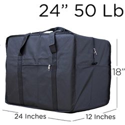 24” Inches Square Cargo Travel Duffle Bag Bolsa Maleta de Lona 50 LB Cap Luggage
