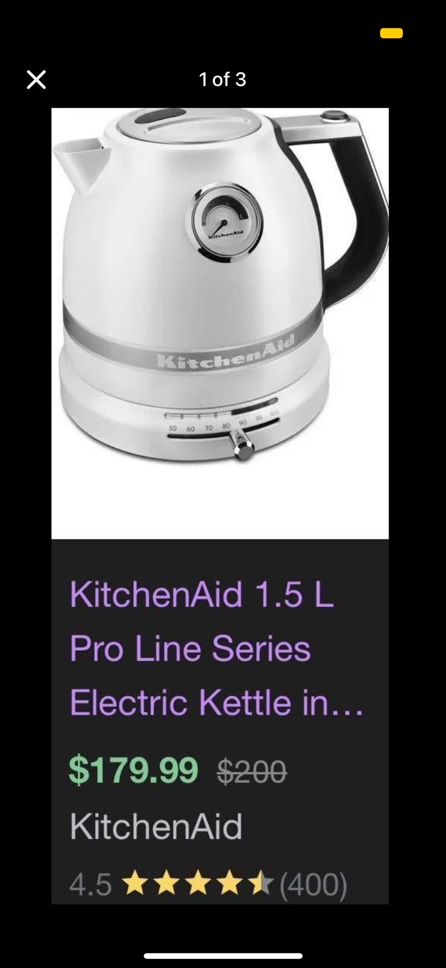 kitchen aid electric kettle