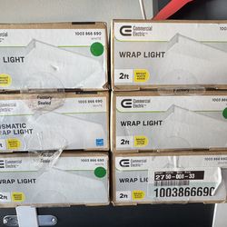 Commercial electric wrap lights 2 feet 4000 K bright white