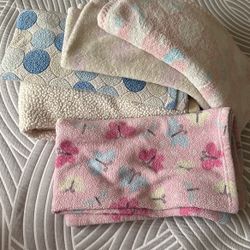 5 Baby Blankets Used 