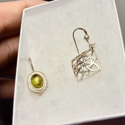 Awesome 👏🏻 !! Single Earring Set In 925 Sterling Silver !