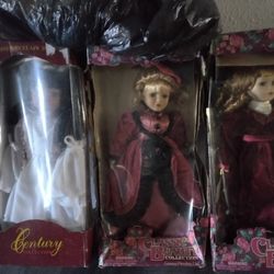 Original Porcelain Dolls!2 Classic Collection And 2 Classic Beauty!!