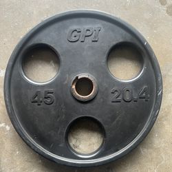 45 pound barbell plate