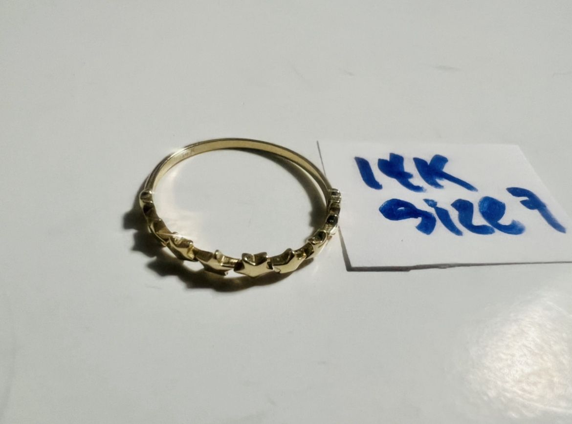 14K Solid Gold Wedding Ring Size 7