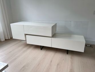 Modern Console With LED Glass