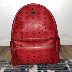Red MCM backpack 