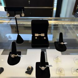 10K 14K Gold Pearls And Natural Diamonds Rings And Earrings And I Do Have More! 