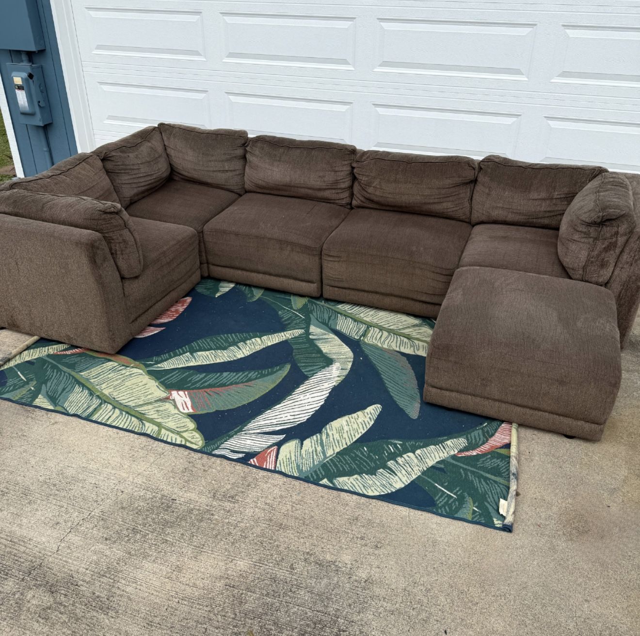 Modular Sectional Free Delivery Sofa Ottoman Couch Set