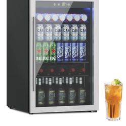 Glass Door Under Counter Fridge. $200