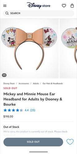Dooney and bourke sketch Minnie and mickey ears