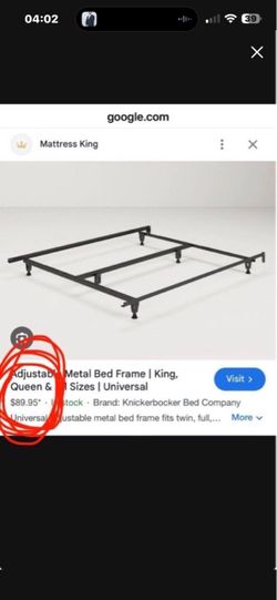 New Adjustable metal bed frame