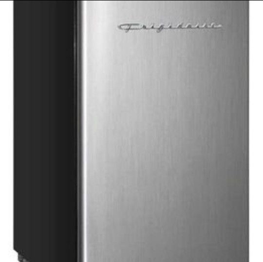 Frigidaire EFR321-AMZ 3.2 cu ft Stainless Steel Mini Fridge with built in freezer cubby