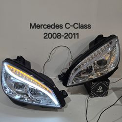 Mercedes Benz C-Class 2008-2011 Headlights 