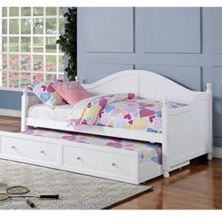 Free White Trundle Bed